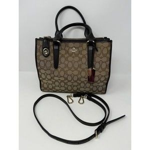 Crosby Carryall Signature Jacquard Model No. 33524 COACH Shoulder Bag Long Strap